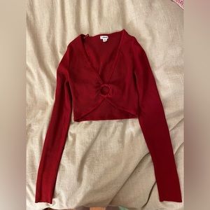 Never worn red Garage going out top